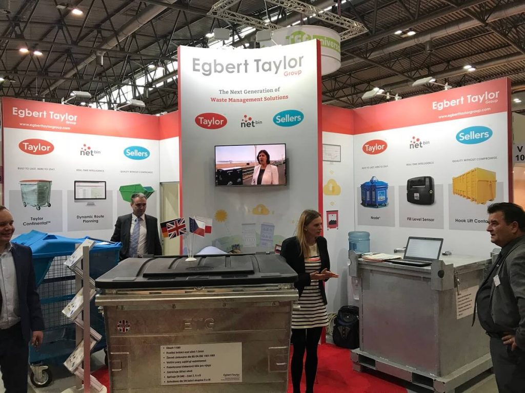 A large exhibtion booth for Egbert Taylor